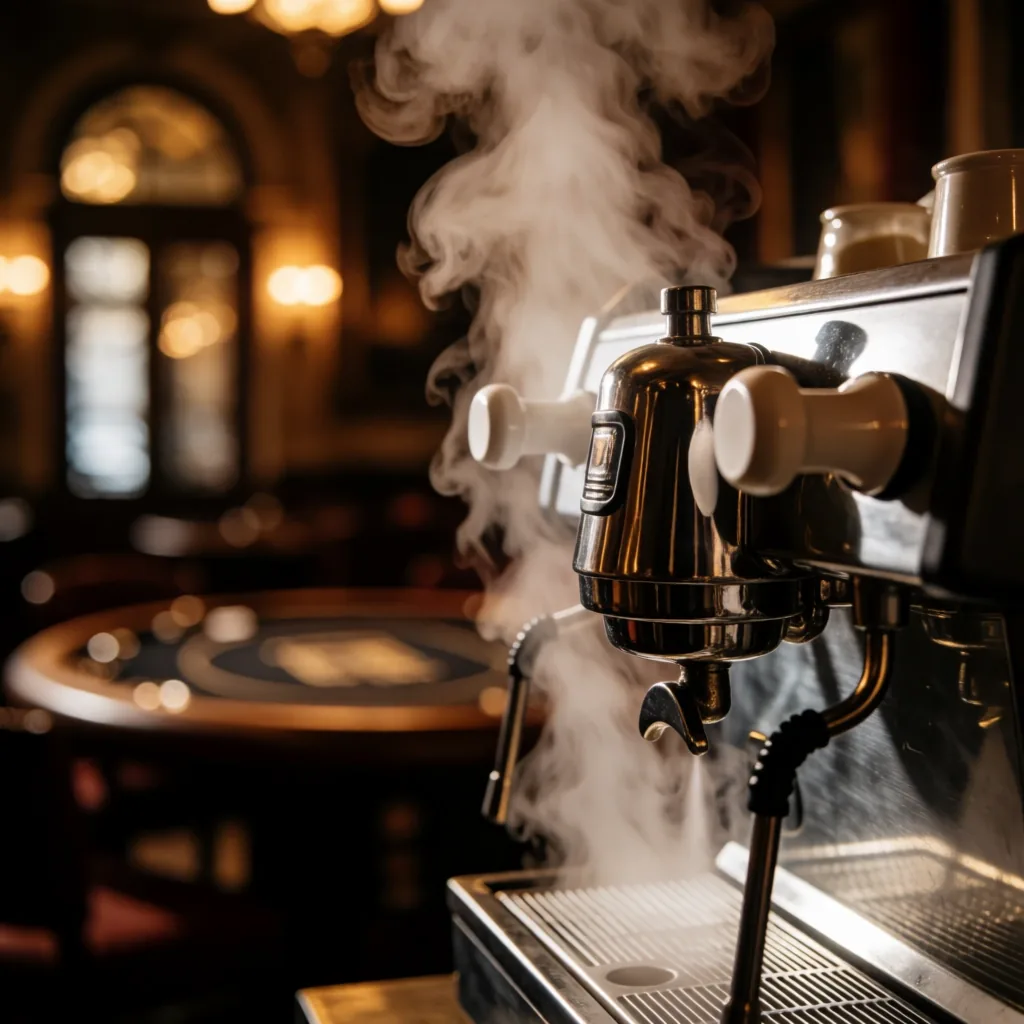 Café and Poker atmosphere